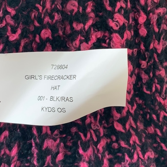 Spyder GIRLS FIRECRACKER Hat - Blk/Ras - Picture 9 of 12